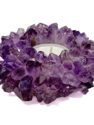 Amethyst Tea Light Holder